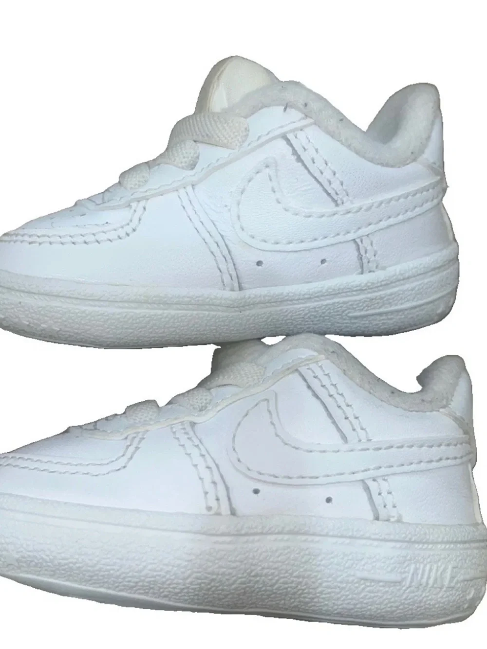 Nike Air Force 1 Triple White Crib Baby Size 1C (CK2201-100)